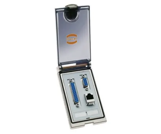 63-4876-01 Han Port Series Single Frame Plastic, For Use With Heavy Duty Power Connectors, Transparent Plastic Cover 39500000100