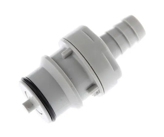 63-4716-88 Straight Male Hose Coupling Coupling Insert - Valved, Free Floating Mount, PP HFCD22612