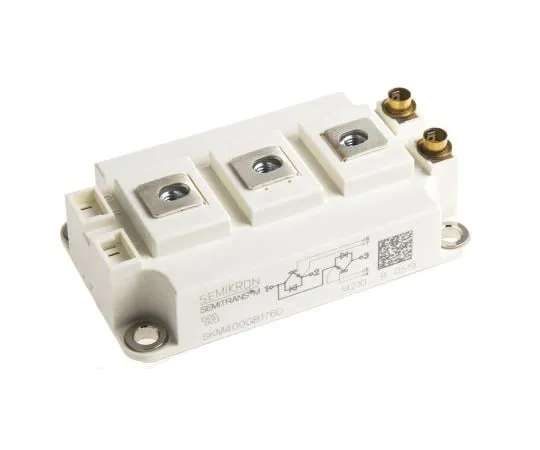 63-4838-77 Semikron SKM400GB176D, SEMITRANS3 , N-Channel Dual Half Bridge IGBT Module, 430 A max, 1700 V, Panel Mount SKM400GB176D