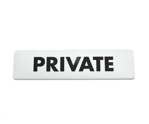 61-7419-56 180 x 45mm White PRIVATE SAB1841-6
