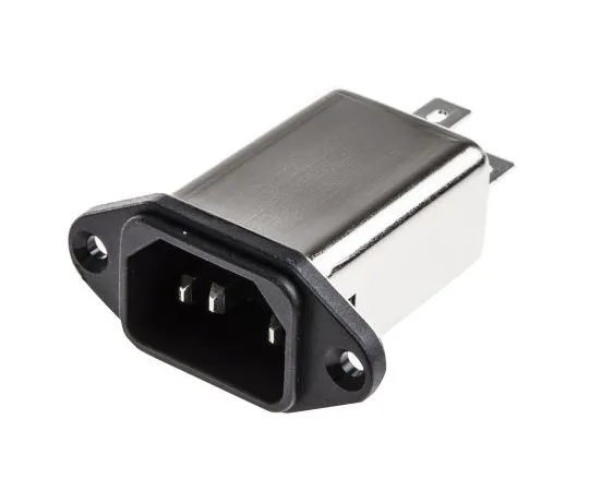 63-4798-26 Male C14 IEC Filter Panel Mount,faston,Rated At 3A,250 V ac Operating Frequency 0 → 400Hz FN9222-3-06