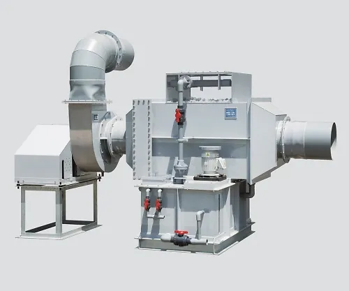 3-1319-01　［Discontinued］Wet Scrubber for Outdoor, Tensile Type, Made Of PVC 40m3/Min　PSS-75YZ