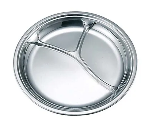 61-6841-76 IKD Eco Clean 18-8 Round Lunch Dish 1832400