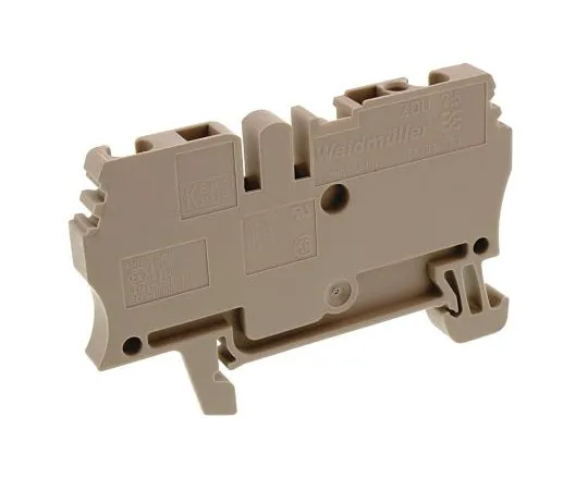 63-4737-13 Weidmuller, ZDU Series , 600 V Feed Through Terminal Block, Clamp Termination 1608510000