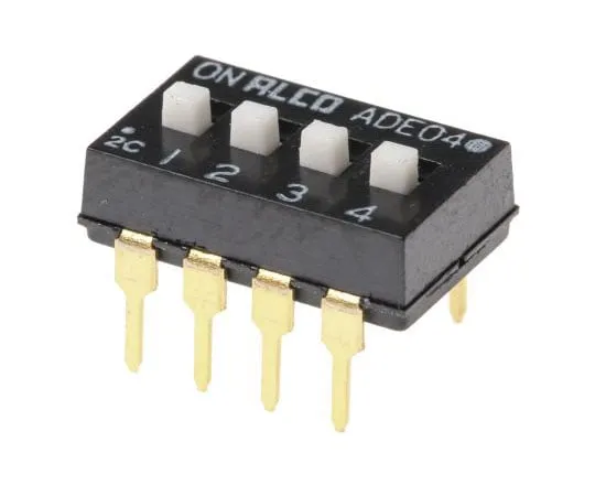 63-4702-25 4 Way Through Hole DIP Switch SPST 1825360-3