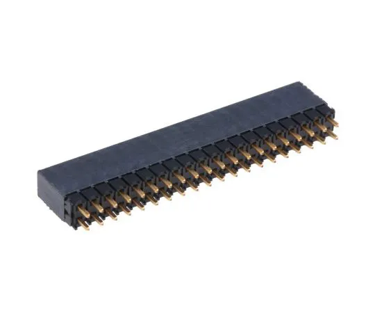 63-4746-99 Samtec ESQ Series 2.54mm Pitch 40 Way 2 Row Straight PCB Socket, Through Hole, Solder Termination ESQ12012GD