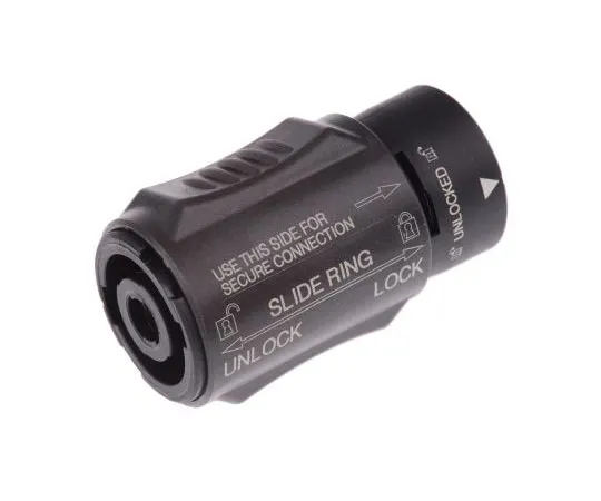 63-4718-05 Neutrik Loudspeaker Connector, Plug to Plug, 4 Way, 30A NL4MMX