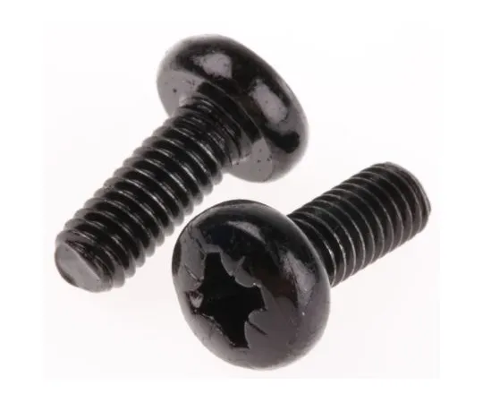 63-4816-81 RS, M4 Pan Head, 10mm Steel Pozidriv Black Zinc Passivated0.7 483-0984
