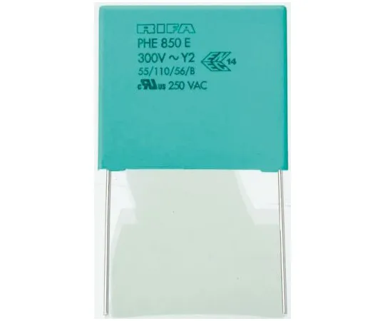 63-4893-11 KEMET 1nF Polypropylene Capacitor PP 1.25 kV dc, 300 V ac ±20% Tolerance Through Hole PHE850 Series PHE850EA4100MA06R17