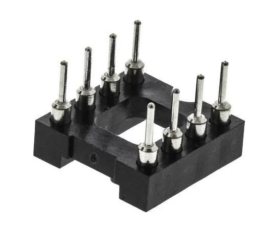 63-4877-58 E-TEC 2.54mm Pitch Vertical 8 Way, Through Hole Turned Pin Open Frame IC Dip Socket POS-308-S001-95
