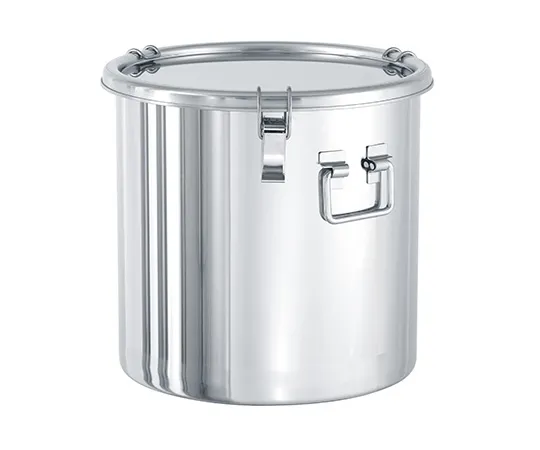 63-1208-03 Sealed Container with Folding Handle (Clip Type/NBR) 4L CTHF-18PNA