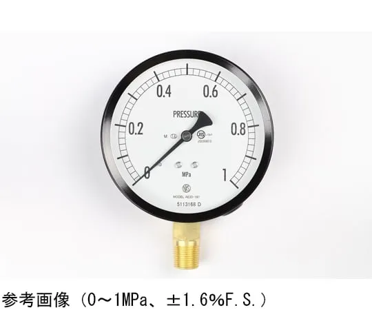 65-4286-10 Normal Pressure Gauge (Φ100) Vertical A Frame for Steam 0.16 MPa AE20-181