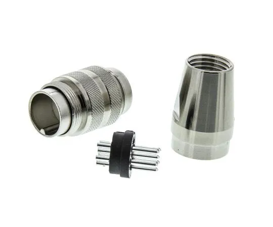63-4698-56 Amphenol C 091 D Series, 6 Pole Din Plug Plug, 5A, 300 V ac/dc IP67, Screw On C09131H0061002