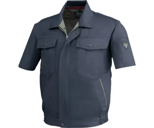 65-8324-16 Short Sleeve Blouson Charcoal Gray 3L 1271-25-3L