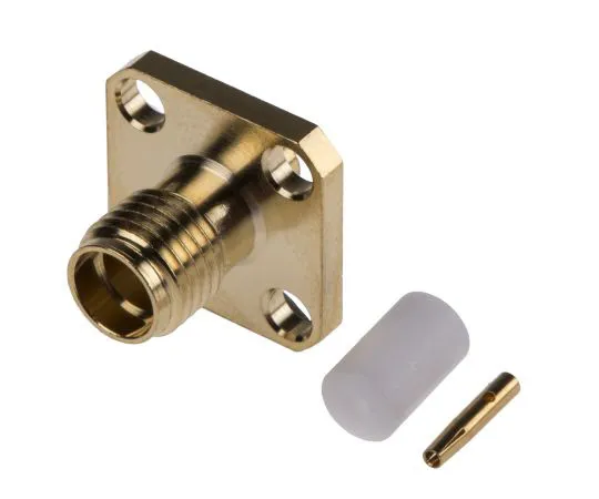 63-4874-10 RS Pro Straight 50Ω Flange Mount SMA Connector, Solder Termination RG405 546-3175