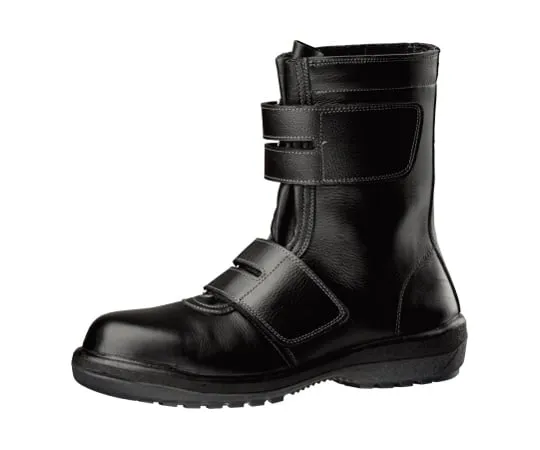 62-0934-41 Rubber Tech Safety Shoes Long Laced Hook And Loop Fastener Type 23.5cm RT735-23.5