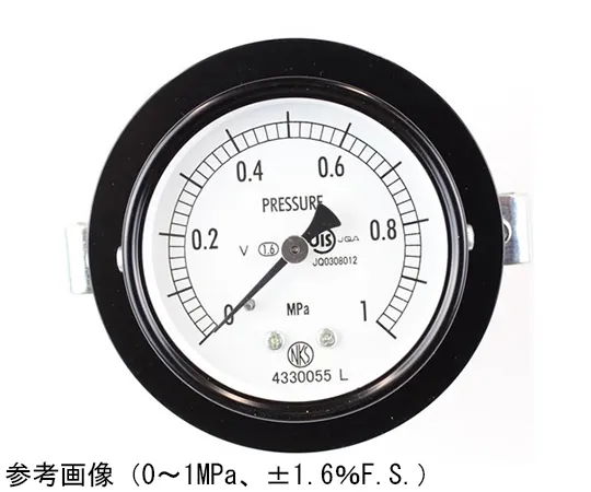 65-4271-05-20 Normal Pressure Gauge (Φ60) Embedded D Frame (Mounting Bracket) with 0.1 MPa with Inspection Certificate for Vibration Resistance AA15-121