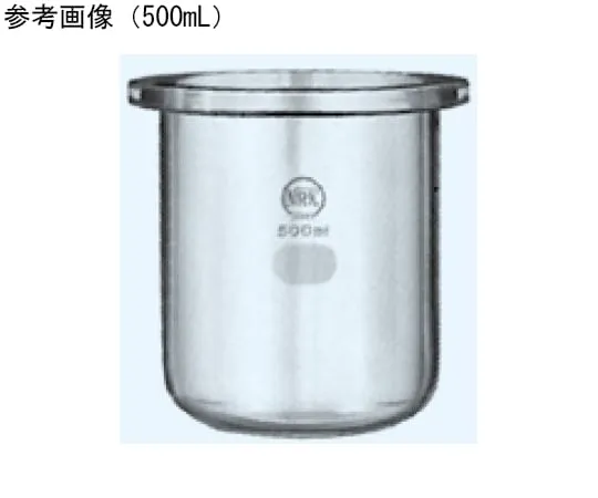 65-8675-52 Cylindrical Flask for Separable φ85 Port Inner Diameter φ85 x Total Height 80 mm 250-300