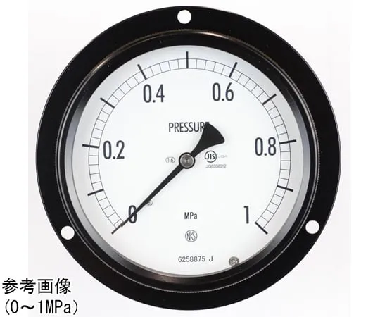 65-4305-21 Sealed Pressure Gauge (100Φ) Recessed D Frame (Mounting Hole) 0.1 MPa BE15-281