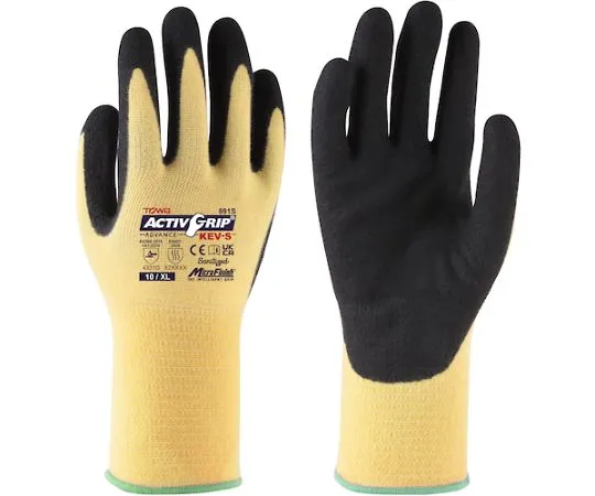 68-4838-07 Cut Resistant Gloves ActivGripAdvance KEV-S 10/XL 591S-10XL