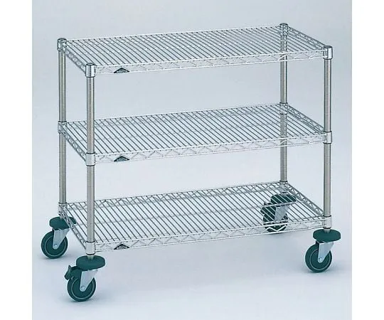 64-3537-62 Stainless Erecta Cart Mini Cart φ 125 W 605 x D 460 x H 923mm All SUS Stainless Steel Taper Type 3SMCA