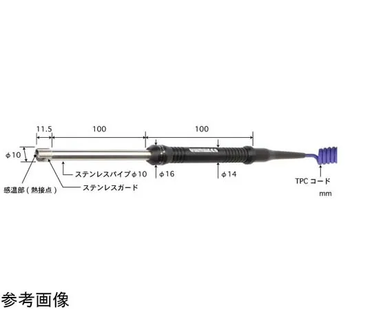 65-3528-77 High Performance Temperature Sensor for General Static Surfaces S-Type Series -50~800°C High Temperature Type 10φ Straight Type E S-321E-01-1-TPC1-ASP