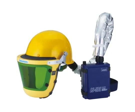 61-9619-74 Respiratory Protective Equipment with Electric Fan (For Flying and Dropping Objects) Helmet for Welding Site Without Liner LS-355W2SAM