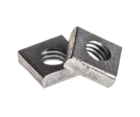 63-4656-04 RS PRO, M3 5.5mm Steel Square Nuts, Bright Zinc Plated Finish 837-262