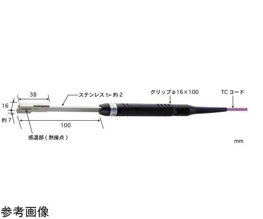 65-3528-31 Thin/Narrow Groove Temperature Sensor TH Series -50~500°C Type E Head Shape: Type 14 TH-14E-010-1-TC1-ASP