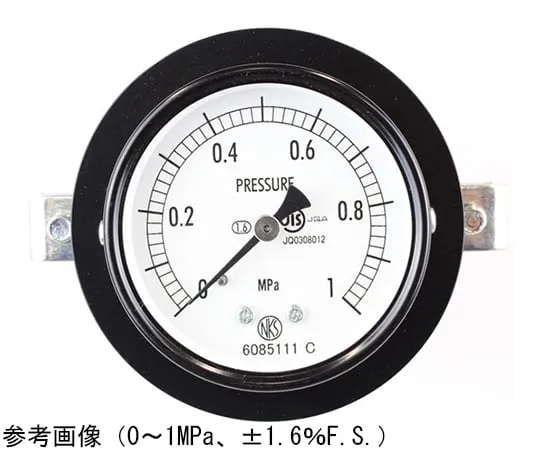 65-4270-66-20 Normal Pressure Gauge (Φ60) Embedded D Frame (Mounting Bracket) with 0.16 MPa Inspection Certificate AA15-121