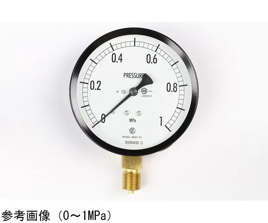65-4283-28 Normal Pressure Gauge (Φ100) Vertical A Frame for Heat Resistance 0.16 MPa AE20-131