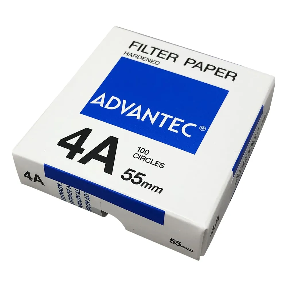 4-896-01 Hard Filter Paper No.4A 100 Pieces 1411055