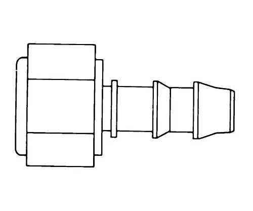 61-0190-27 Connection Adapter 1/4In. NPTF To 1/4In. I.D. Hose Nylon 1SET XX6700118
