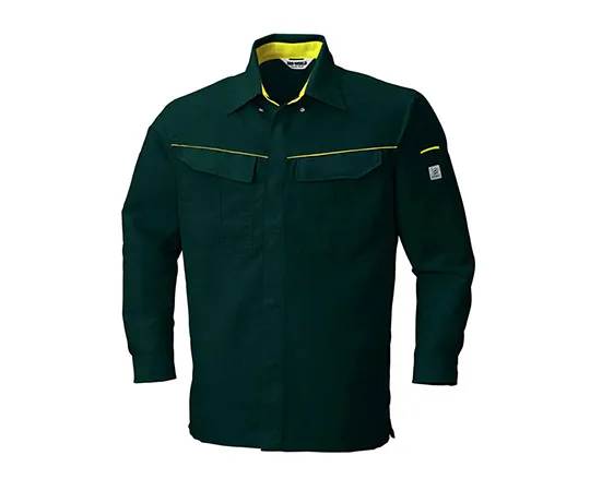 63-1796-62 Long Sleeve Shirt Green x Yellow 5625-22-M