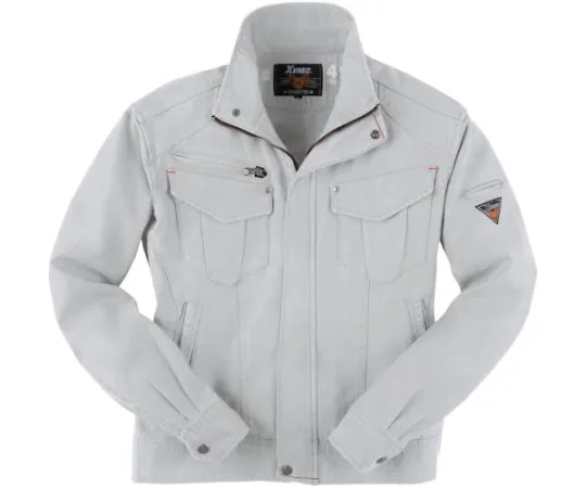 65-8422-04 Long Sleeve Blouson Silver Gray 3L 2140-22-3L