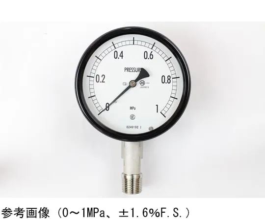 65-4304-68-20 Sealed Pressure Gauge (100Φ) Vertical A Frame with 0.1 MPa Inspection Certificate BE12-193