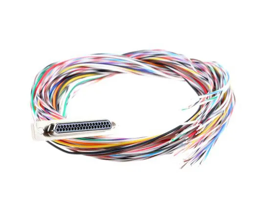 63-4890-80 AV Cable 37 Way Male Micro D-Sub to Free End Free End MWDM2L-37P-6E5-18