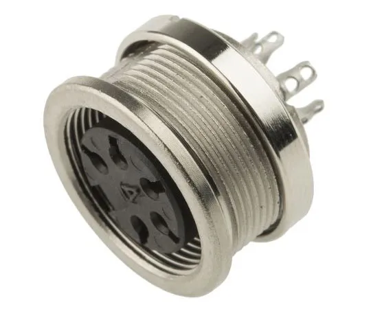 63-4698-62 Amphenol C 091 D Series, 5 Pole Din Socket Socket, 5A, 300 V ac/dc IP67 C091-31N005-1002