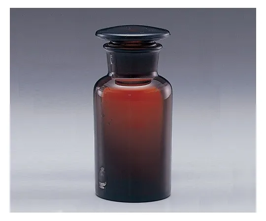 1-4392-01　［Discontinued］Wide-Mouth Bottle with Ground-In Stopper Amber 30mL