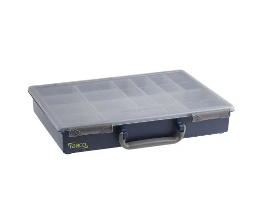 63-4699-74 Raaco 17 Cell Grey, Transparent PP Compartment Box, 57mm x 340mm x 265mm 136228