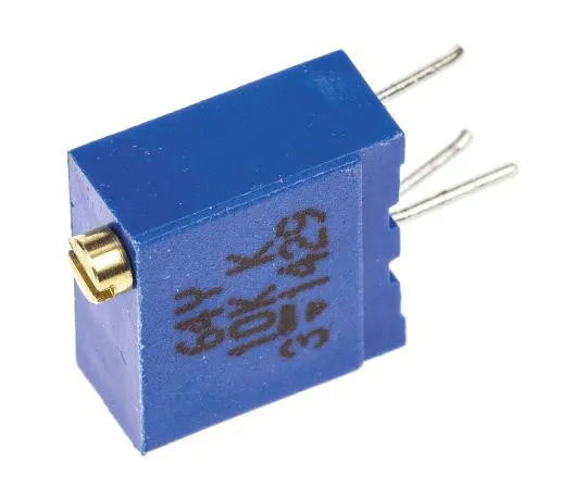 63-4697-32 Vishay 64Y Series 19 (Electrical), 22 (Mechanical)-Turn Through Hole Trimmer Resistor with Pin Terminations, 10kΩ ±10% M64Y103KB40