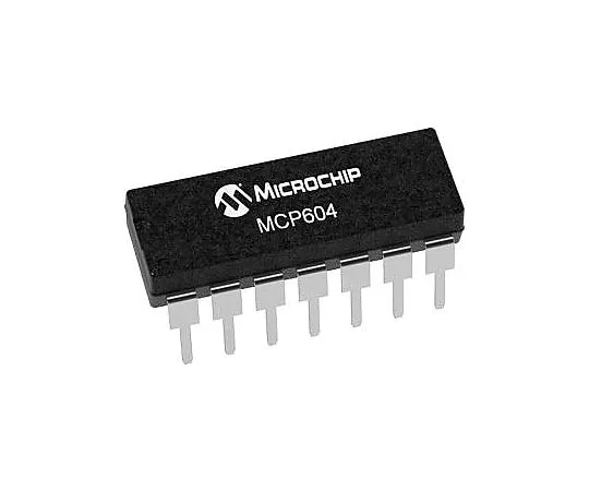 63-4777-45 Microchip, Op Amp, RRO, 2.8MHz, 3 V, 5 V, 14-Pin PDIP MCP604-I/P