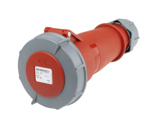 63-4831-03 Mennekes AM-TOP Series, IP67 Red Cable Mount 3P+N+E Industrial Power Socket, Rated At 32A, 415 V 562