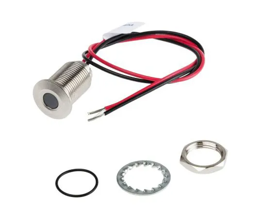 63-4689-45　RS PRO White Panel LED, 1.8 → 3.3 V dc, 10mm Mounting Hole Size, Lead Wires Termination, IP67　139-3361