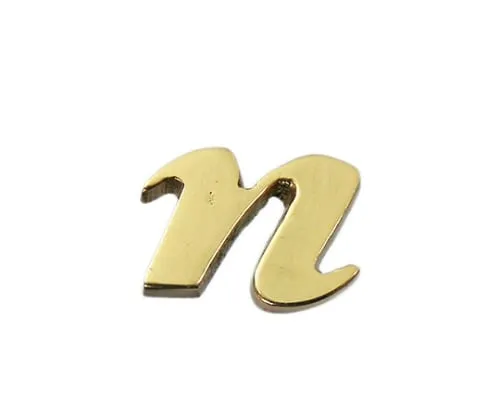 61-7430-90 Brass Gold Characters Small Characters N QS20-N