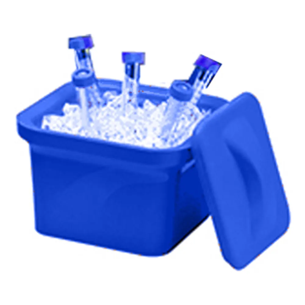 3-6457-01　［Discontinued］Ice Pan with Lid1L Blue　M16807-1101