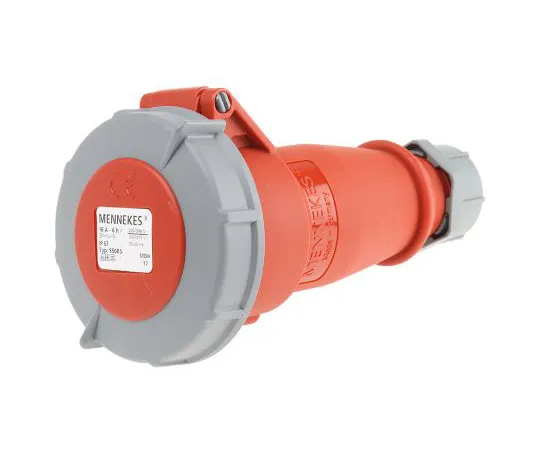 63-4831-02 Mennekes AM-TOP Series, IP67 Red Cable Mount 3P+N+E Industrial Power Socket, Rated At 16A, 415 V 550