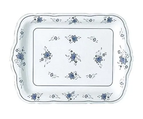 61-6835-93 Melamine Beauty Flower Square Dish 10 "BF -20 2449500