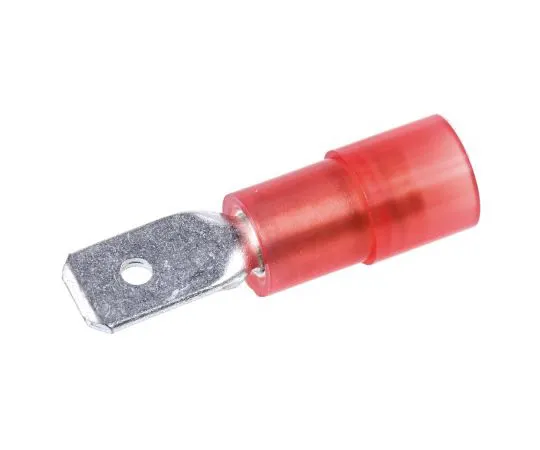 63-4750-67 RS PRO, Red Insulated Crimp Tab Terminal, 0.5mm² to 1.5mm², 22AWG to 16AWG, 4.75 x 0.8mm 267-4439