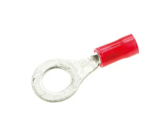 63-4656-19 Round crimped terminal stud diameter M6 Red plastic grip 22 AWG to 16 AWG 34150